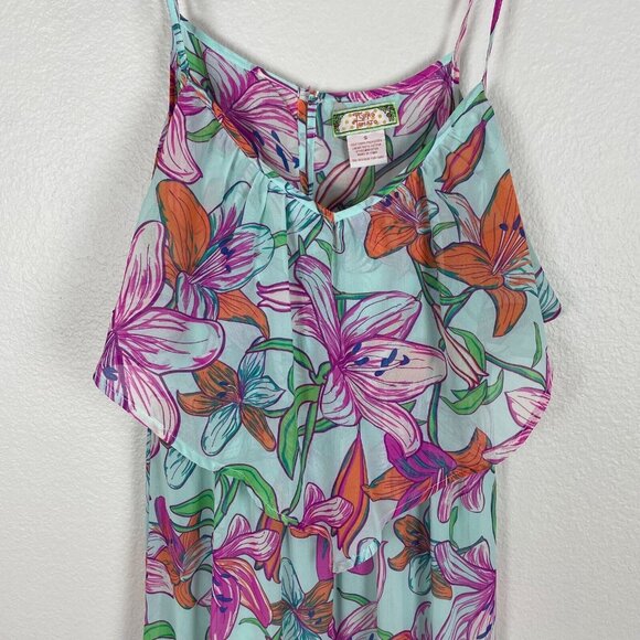 Flying Tomato Womens Small Floral Maxi Dress Sleeveless - Picture 3 of 7